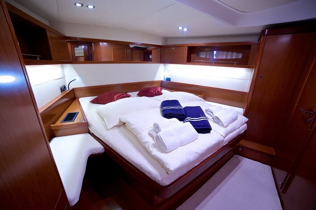 luxury yacht bedroom