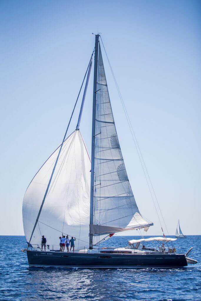 people on a yacht