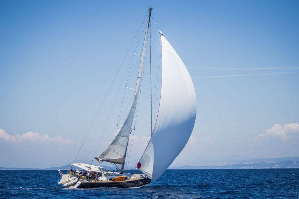 yacht sailing on a sea